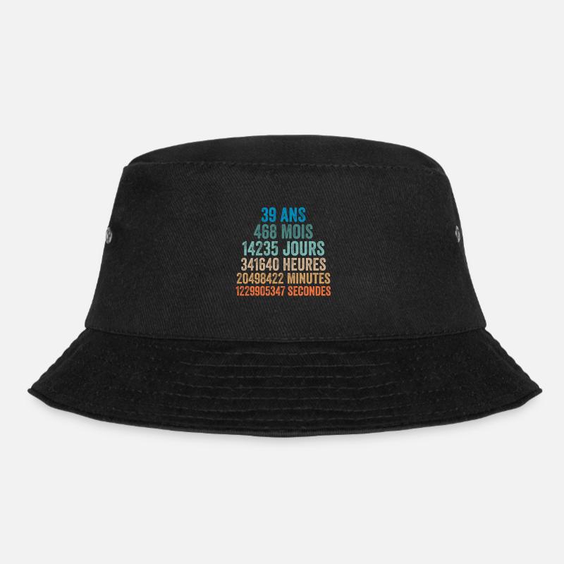 39 Ans Anniversaire - cadeau d'anniversaire - Bob - noir