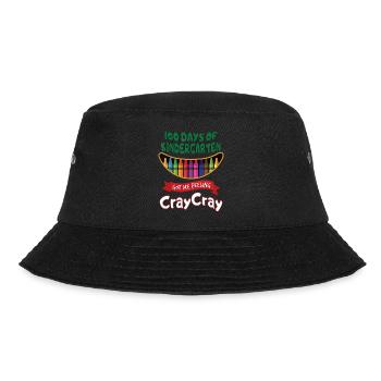 100 Tage Kindergarten haben mich dazu gebracht, Cray Cray zu fühlen - Bucket Hat - Schwarz - Vorne - Lela (165cm)