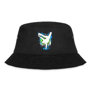 Breakdance - Breakdancer - Breakdancing - BBoy - Bucket Hat - Schwarz - Vorne - Lela (165cm)