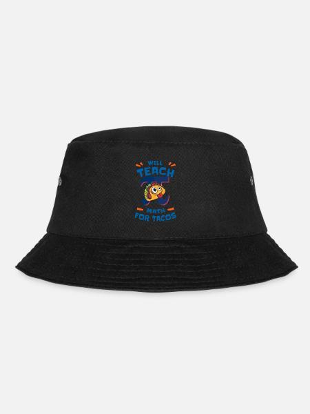 Will Teach Math for Tacos Pi Math Teacher - Bucket Hat - Schwarz