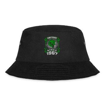 Awesome since 1967. Angel, Angler Geburtstag - Bucket Hat - Schwarz - Vorne - Lela (165cm)