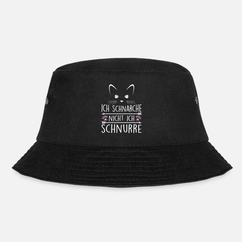 Ich Schnarche Nicht Ich Schnurre - Bucket Hat - Schwarz