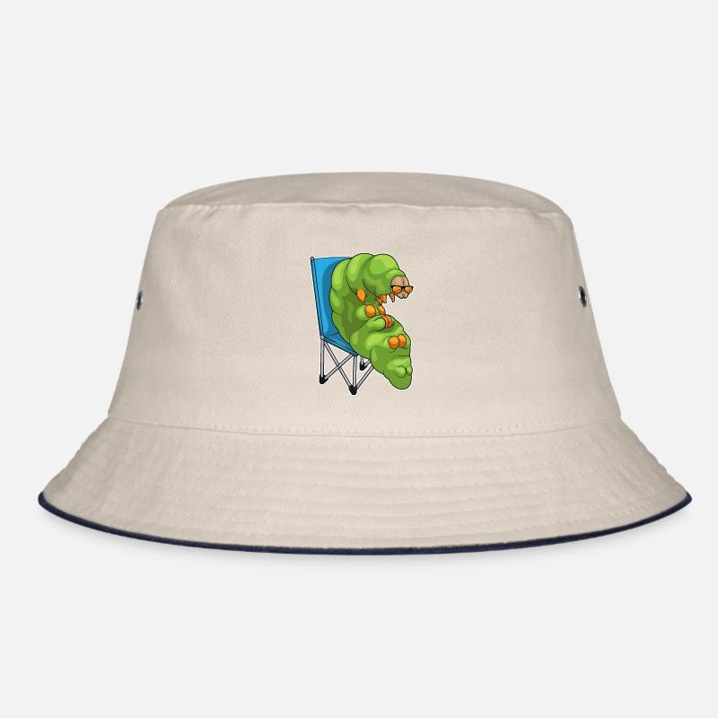 Raupe Strand Stuhl Bucket Hat
