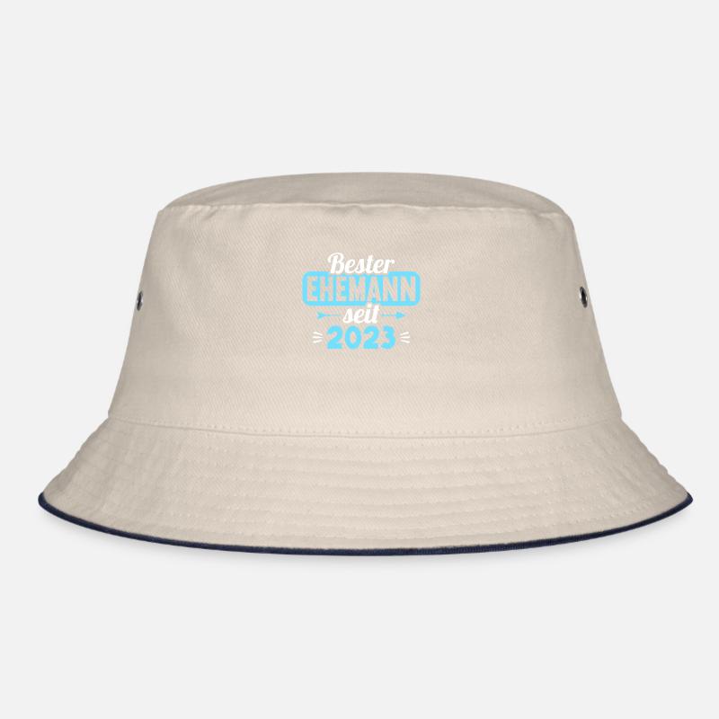 bester Ehemann seit 2023 1.Hochzeitstag Bucket Hat