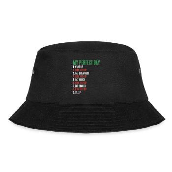 My perfect crypto day - Bucket Hat - black - Front - Lela (165cm)