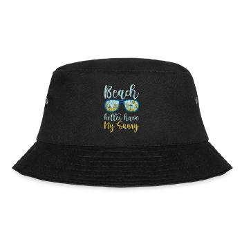 Beach Better Have My Sunny 3 - Bucket Hat - Schwarz - Vorne - Lela (165cm)