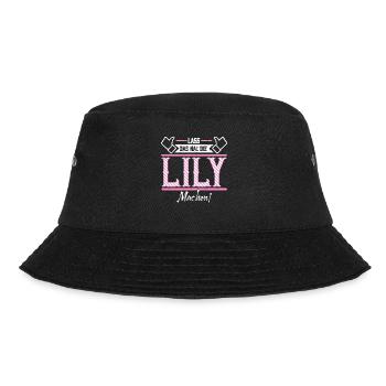 Lily Geschenkidee Geschenk Geburtstag - Bucket Hat - Schwarz - Vorne - Lela (165cm)
