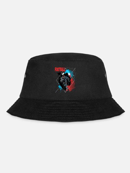 American Football Spieler Vintage Retro USA Sport - Bucket Hat - Schwarz