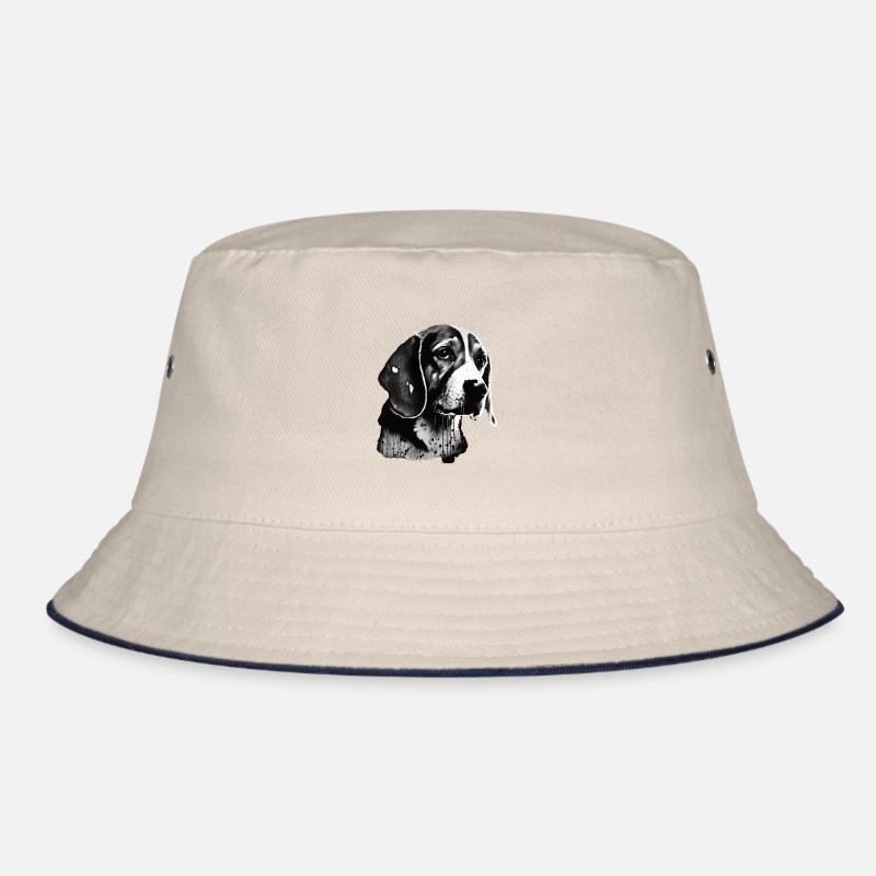 Beagle Image Portrait Bucket Hat