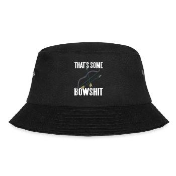 That's Some Bowshit Funny Archery Hunting T-Shirt - Bucket Hat - black - Front - Lela (165cm)