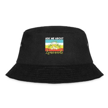 Limonade Geschenkideen - Bucket Hat - Schwarz - Vorne - Lela (165cm)