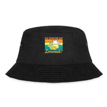 Limonade Geschenkideen - Bucket Hat - Schwarz - Vorne - Lela (165cm)