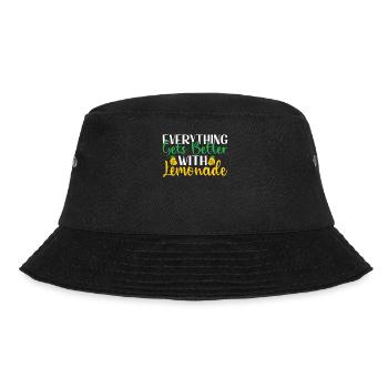 Limonade Geschenkideen - Bucket Hat - Schwarz - Vorne - Lela (165cm)