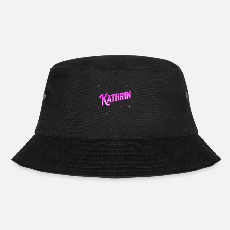 Kathrin Namen personalisiert - Bucket Hat - Schwarz