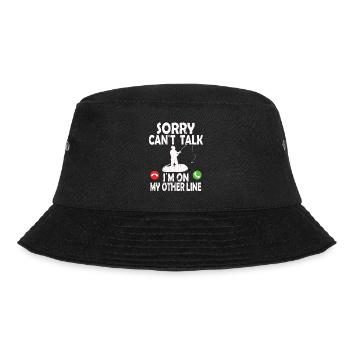 Funny Fishing Design Fisherman - Bucket Hat - black - Front - Lela (165cm)