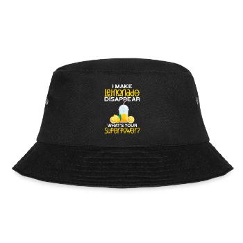 Limonade Geschenkideen - Bucket Hat - Schwarz - Vorne - Lela (165cm)