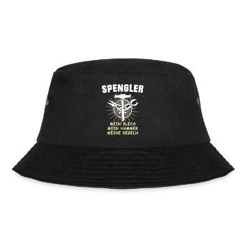 Spengler Bauspengler Karrosseriespengler - Bucket Hat - Schwarz - Vorne - Lela (165cm)