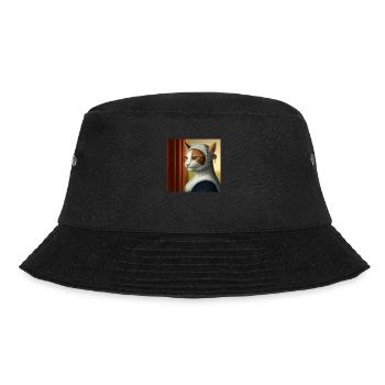 Cat Art History - Bucket Hat - Schwarz - Vorne - Lela (165cm)