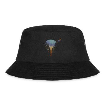 Weit weg fliegen - Bucket Hat - Schwarz - Vorne - Lela (165cm)