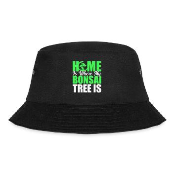 Bonsai Tree Gift Japan Bonsai Garden - Bucket Hat - black - Front - Lela (165cm)