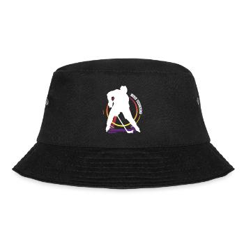 Eishockey Eishockeyspieler Spieler Vintage Retro - Bucket Hat - Schwarz - Vorne - Lela (165cm)