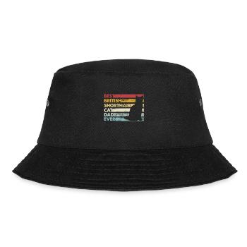 Bester Vater Aller Zeiten - Britisch Kurzhaarkatze - Bucket Hat - Schwarz - Vorne - Lela (165cm)