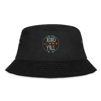 Love hug with kisses Valentine's Day - Bucket Hat - black - Front - Lela (165cm)