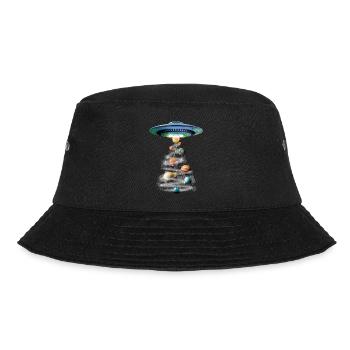 Alien UFO Aliens Außerirdischer - Bucket Hat - black - Front - Lela (165cm)