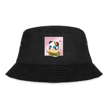 Cute Kawaii Panda, The Sandwich Anime Manga - Bucket Hat - black - Front - Lela (165cm)