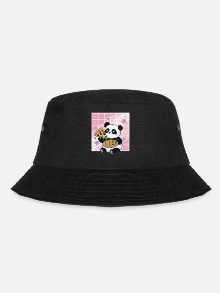 Cute Kawaii Panda Who Eats Pizza Anime Manga - Bob - noir