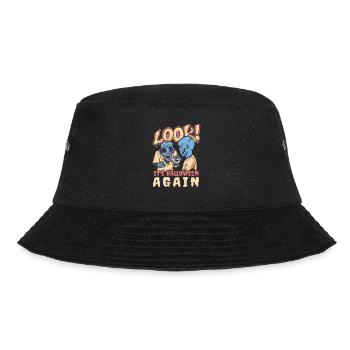 Look it's halloween again zombies Look it's hallow - Bucket Hat - Schwarz - Vorne - Lela (165cm)