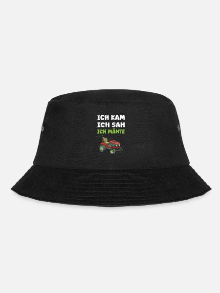 Rasentraktor Aufsitzmäher und Gartenarbeit Rasen - Bucket Hat - Schwarz