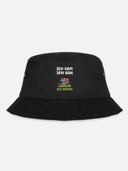 Rasentraktor Aufsitzmäher und Gartenarbeit Rasen - Bucket Hat - Schwarz