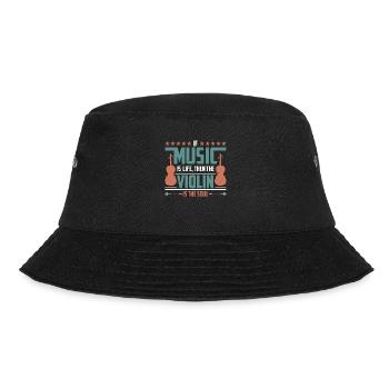 Violin If Music Is Life Then Instrument Violinist - Bucket Hat - Schwarz - Vorne - Lela (165cm)