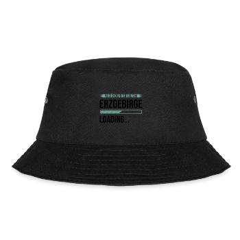 Erzgebirge Zurück Ladebalken Heimat - Bucket Hat - Schwarz - Vorne - Lela (165cm)