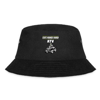 Echte Männer fahren ATV - Offroad Motorsport - Bucket Hat - Schwarz - Vorne - Lela (165cm)