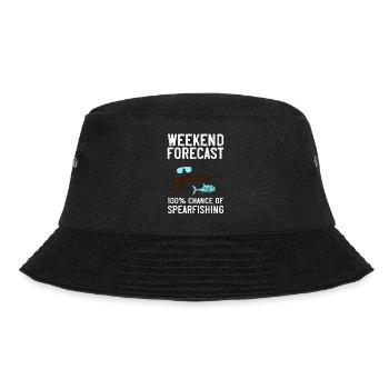 Spearfishing Spear Fishermen Fish Spear Fishermen - Bucket Hat - black - Front - Lela (165cm)