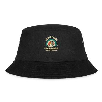 Skateboarder I Do Random Gravity Checks Funny - Bucket Hat - Schwarz - Vorne - Lela (165cm)