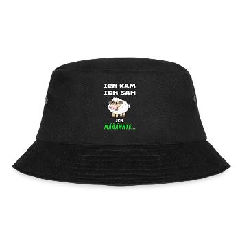 Sheep saying - Funny design with sheep - Bucket Hat - black - Front - Lela (165cm)