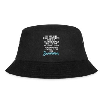 Lustiges Schwimmen Schwimmer - Bucket Hat - Schwarz - Vorne - Lela (165cm)
