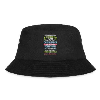 Lustiges Schwimmen Schwimmer - Bucket Hat - Schwarz - Vorne - Lela (165cm)