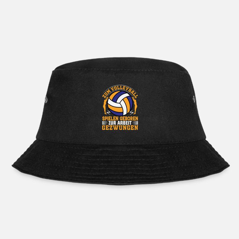 Volleyball Beachvolleyball Geschenk - Bucket Hat - Schwarz