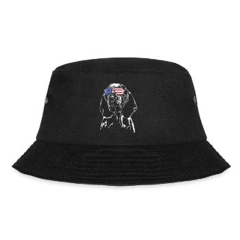 BRACCO ITALIANO America Flag Glasses Dog Wilsigns - Bucket Hat - black - Front - Lela (165cm)
