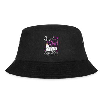 Girl stunt sign here - Bucket Hat - black - Front - Lela (165cm)