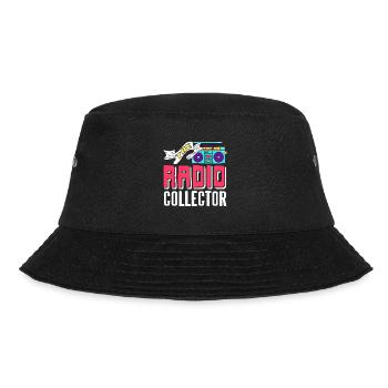 The RADIO Collector Retro Funny Radio Collection - Bucket Hat - Schwarz - Vorne - Lela (165cm)