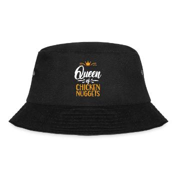 Chicken Nugget Geschenke - Bucket Hat - Schwarz - Vorne - Lela (165cm)