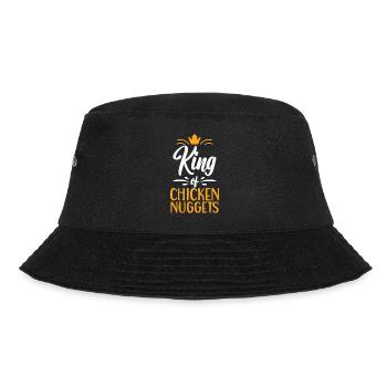 Chicken Nugget Geschenke - Bucket Hat - Schwarz - Vorne - Lela (165cm)