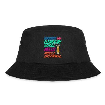 Goodbye Elementary School Hello Middle School - Bucket Hat - black - Front - Lela (165cm)
