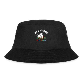 Cats Playing Mahjong - Bucket Hat - Schwarz - Vorne - Lela (165cm)