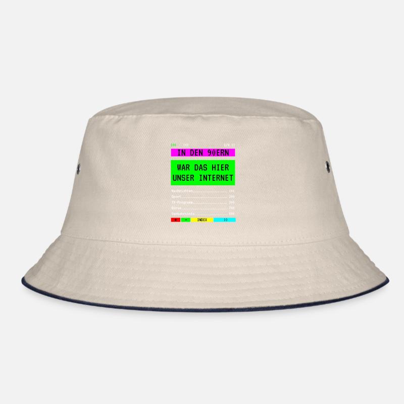 Videotext Spruch 90er Jahre Party Teletext Bucket Hat